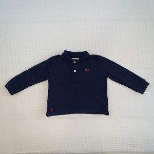 Ralph Lauren Navy LPR Long Sleeve Shirt 18m